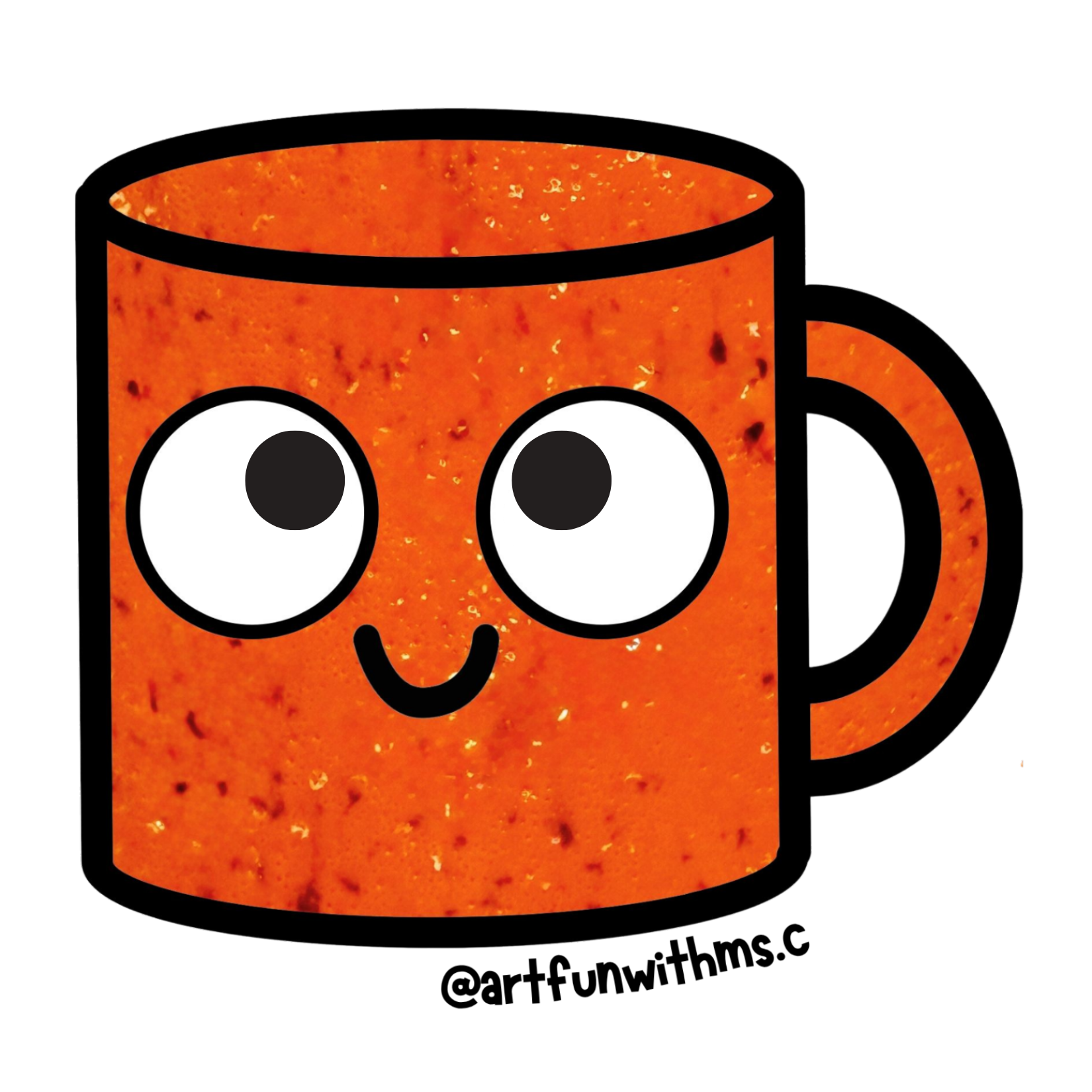 Ollie Orange Sticker