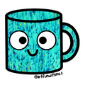 Theo Teal Sticker